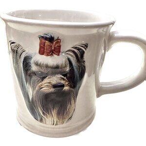 Yorkie 3D Coffee Mug Ceramic Vintage Yorkie Dog Lovers 1999